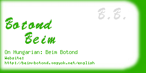 botond beim business card